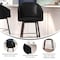 Flash Furniture 30" Black LeatherSoft Barstool with Wooden Legs AY-1928-30-BK-GG - alternate 8